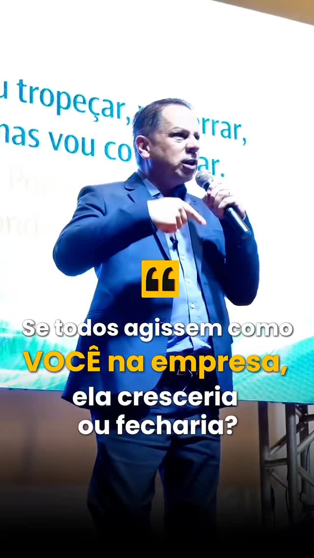 A vida não tem ensaios. Seja